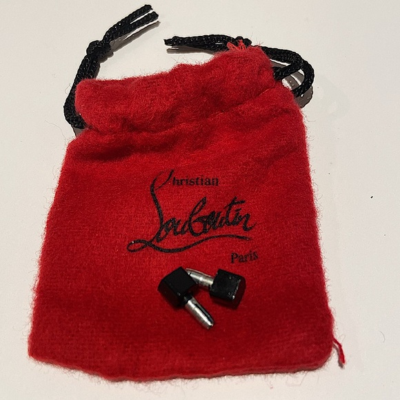 Christian Louboutin 1 EN8 100 Glitter York Gold/Black - Picture 12 of 12